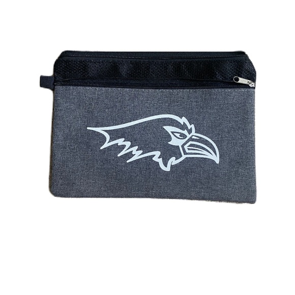 Ravens logo pencil bag gray - Picture 1 of 7